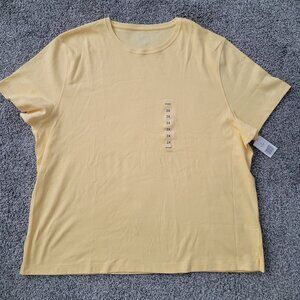 Kim Rogers Women's Yellow T-shirt  3X New with Tag!